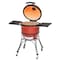 Kamado Joe Charcoal Grill, 245 sq-in Primary Cooking Surface, Red, Side Shelf Included: Yes KJ23RH - alternate 3
