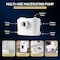 Anzzi Nesso Rear Outlet Macerating 2-Piece 1.6 GPF Single Flush Elongated Upflush Toilet with 0.8 HP White TL-AZ600MPWHKIT - alternate 4