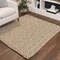 Jonathan Y Hira Hand Woven Diamond Chunky Jute Natural 5 ft Square Area Rug NFR100A-5SQ - alternate 1