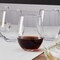 Lifetime Mikasa 18 oz Clear Glass Lana Stemless Wine Glass, 4PK 5316312 - alternate 2
