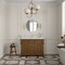 James Martin Vanities Brookfield 48 in Single Vanity, Honey Oak w/ Single Hole 3 CM White Zeus Silestone Top & Backsplash 547-V48-HNO-1WZ - alternate 3