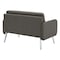 Office Star Products Sofa, SmokeFauxLeather350lbCapUnassembled SL5602-PD52 - alternate 4
