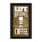 Homeroots Life Begins After Coffee 3 Black Framed Print Wall Art 408140 - alternate 1