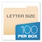 Pendaflex Reinforced Top Tab Manila File Folders, 1/3-Cut Tabs: Right Position, Letter Size, Manila, 100PK R752 1/3-3 - alternate 3