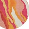Homeroots 8' Blush Copper And Ivory Round Abstract Washable Indoor Outdoor Area Rug 600950 - alternate 4