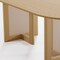 Homeroots 79" Natural Solid Wood and Rattan Double Pedestal Base Oval Dining Table 712185 - alternate 2