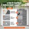 Vevor Carport Replacement Canopy Cover with Sidewalls 10x20ft Frame Not Included SXYQCPBB12X20 - alternate 3