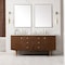 James Martin Vanities Amberly 72'' D Vanity, Mid-Century Walnut w/ Ethereal Noctis Top w/FreePower Wireless Charger 670-V72-WLT-FENC - alternate 3
