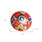 Homeroots Set of Eight Orange And White Floral Ceramic Drawer Pull Knobs, 8PK 358114 - alternate 4
