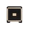 Homeroots 26" Black and Gold Two Drawer Faux Crystal Bling Wood Nightstand 564649 - alternate 4
