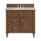 James Martin Vanities Lorelai 36" Single Vanity, Mid-Century Walnut, w/ 3 CM Tajnar Eclos Top 424-V36-WLT-3TJR - alternate 1