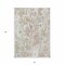 Homeroots 3' X 5' Ivory Beige And Linen Floral Washable Indoor Outdoor Area Rug 611192 - alternate 5