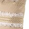Homeroots 22" Tan And White Geometric Linen Throw Pillow Cover with Fringe 608173 - alternate 4