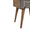Homeroots 23" Brown Solid Wood Two Drawer Nightstand 651845 - alternate 3
