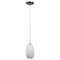 Access Lighting Champagne, LED Pendant, Brushed Steel Finish, White Stone Glass 28012-3C-BS/WHST - alternate 5