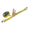 Tie 4 Safe 2'' x 60' Ratchet Tie Downs w/ Wire J Hook WLL: 3,333 lbs. Yellow RT04C-560-W5-Y-C-1 - alternate 1