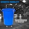 Magnum Tool Blue 44 Gallon Trash Can Set, Trash Can, Quiet Dolly, and Reinforced Lid, 2 Set CMTC-CLD0-44B02 - alternate 3