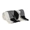Homeroots Black and White Woven Cotton Striped Throw Blanket 478676 - alternate 4