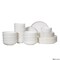 Dinewares Perlaceo Luxurious Collection of 32-Piece White with Gold Rim Bone China Dinnerware Set - QI004761.32 - alternate 1