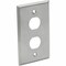 Eaton Tripp Lite Series 2-Port Single Gang Faceplate, Stainless Steel, Industrial Grade, IP44, TAA N206-FP02-IND - alternate 1