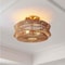 Jonathan Y Maya 23.75" 2-Light Bohemian Farmhouse 2-Tier Metal Hand-Woven Paper Rope Tapered Drum LED Semi Flus JYL1612A - alternate 4