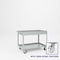 Pucel Tray Top Box Truck, 30 in W x 37 in H x 48 in D, 6 in Deep Box, Semi-Steel Casters, Gray TT-3048-6S - alternate 1