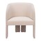 Homeroots 25" Beige Upholstered Arm Chair 572299 - alternate 6