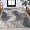 Jonathan Y Montego High-Low Tropical Palm Brown/Navy/Ivory 4 ft. x 6 ft. Indoor/Outdoor Area Rug HWC101B-4 - alternate 3