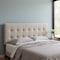 Homeroots Beige Linen Blend Upholstered Full Headboard 490177 - alternate 4