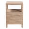 Bali & Pari Paine Bohemian Woven Grasscloth 2-Drawer Nightstand 255-14049-ZORO - alternate 4