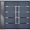 Vdomdoors Steel Double Doors Deux 1105 Gray Graphite Sidelight Exterior Window Stainless Inserts Single Moder DEUX1105DEXD-GRE-RH-W72+12 x H80 - alternate 4