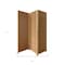 Homeroots 71" Brown Folding Three Panel Screen Room Divider 370410 - alternate 4