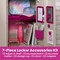 Lockermate Adjust-A-Shelf 6-Piece Locker Accessories Set, Pink 50924KIT-FCH - alternate 2