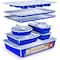 Bakken- Swiss Royal Blue 10-Piece Nonstick Bakeware Set, Carbon Steel, Stackable, Oven Safe to 450 DegF BKWAV10BLU - alternate 1