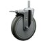 Service Caster 6 Inch Gray Polyurethane Wheel Swivel 34 Inch Threaded Stem Caster Total Lock Brake SCC SCC-TSTTL20S614-PPUB-34212 - alternate 1