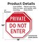 Signmission Private Do Not Enter, 18 inch X 18 inch, Plastic Sign, 2PK OC-P-2PACK-18-137 - alternate 6