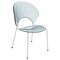 Leisuremod Opulent Modern Plastic Dining Side Chair with Chrome Metal Legs in Smoke, 2PK OC20TGR2 - alternate 2
