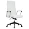 Leisuremod Hilton High-Back Leather Office Chair, White HO20WL - alternate 1