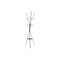 Monarch Specialties Coat Rack, 72"H, Bedroom, Entryway, Hall Tree, 6 Hooks, Black Metal, Contemporary, Modern I 2010 - alternate 1
