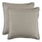 Homeroots Set of Two Light Gray Cotton Throw Pillow, 2PK 554559 - alternate 2