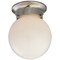 Boston Harbor Single Light Ceiling Fixture, 120 V, 60 W, 1-Lamp, A19 or CFL Lamp, Brushed Nickel Fixture F3BB01-3375-BN - alternate 1