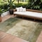 Homeroots 10' X 14' Fern Green And Beige Abstract Washable Indoor Outdoor Area Rug 603022 - alternate 1