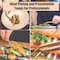 A2Z Scilab Culinary Tweezers, Narrow Precision Serrated Jaws, 8 Inch Right Angled, Stainless Steel Tongs A2Z-ZR1048 - alternate 2