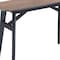 Homeroots 48" Espresso and Black Solid Wood Oval Console Table 668874 - alternate 4