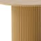 Homeroots 46" Natural Wood Pedestal Base Round Top Dining Table 713564 - alternate 5