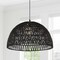 Jonathan Y Campana 20" 1-Light Bohemian Modern Woven Rope/Iron LED Pendant, Black JYL6504C - alternate 8