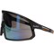 Bouton Optical Enhanced Coverage Full Frame Safety Glasses, w/Black Frame, Orange Mirror Plus PRO Lens, and Anti-Scra 250-43-0004 - alternate 1