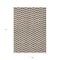 Homeroots 9' X 12' Brown And Beige Chevron Washable Indoor Outdoor Area Rug 595305 - alternate 2