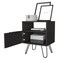 Homeroots 22" Black Wood Nightstand 543640 - alternate 5