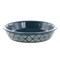 Laurie Gates 10 Inch Wax Relief Stoneware Tierra Pie Dish in Blue 136570.01 - alternate 1